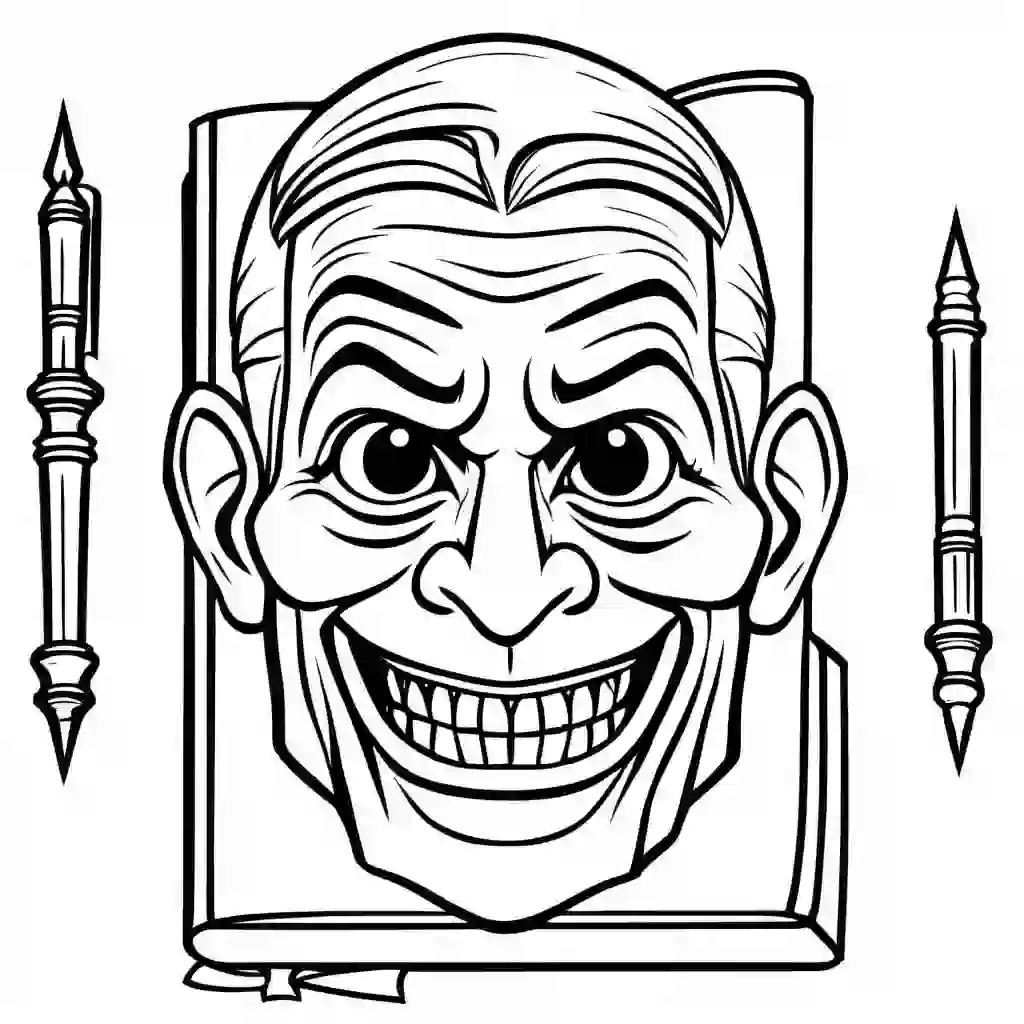 Greed coloring pages